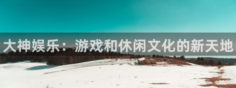 辉达娱乐招商：大神娱乐：游戏和休闲文化的新天地